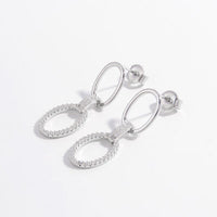 Zircon 925 Sterling Silver Dangle Earrings - Pahabu