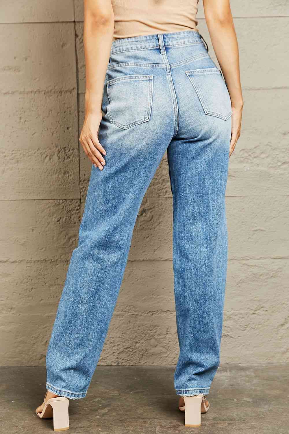BAYEAS High Waisted Straight Jeans - Pahabu