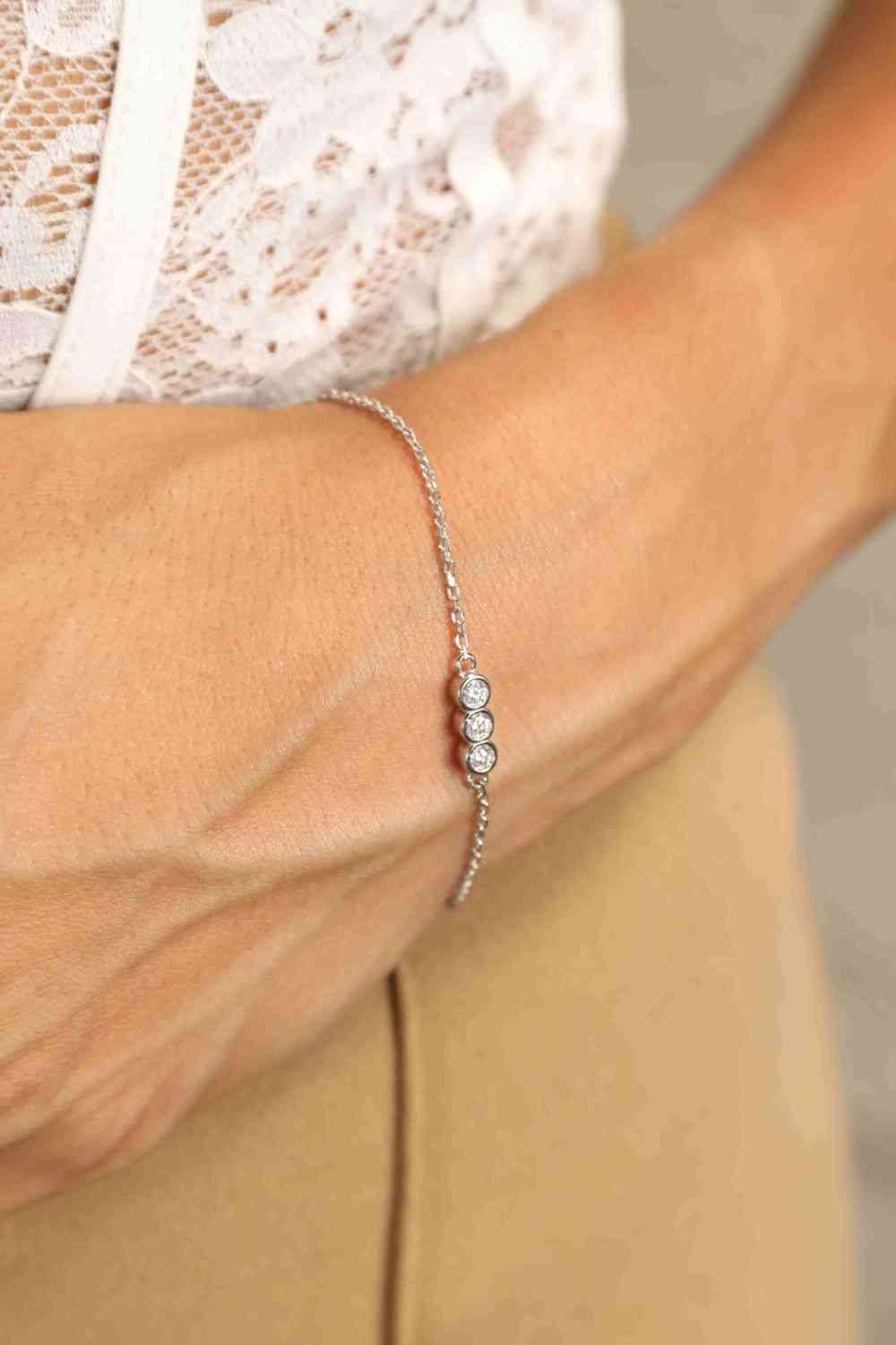 Adored Moissanite 925 Sterling Silver Bracelet - Pahabu