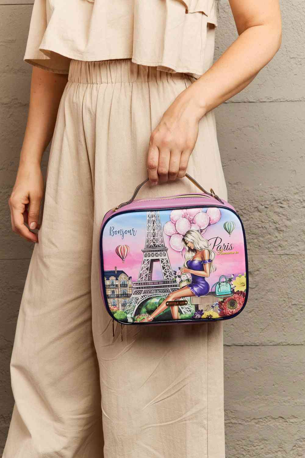 Nicole Lee USA Printed Handbag with Three Pouches - Pahabu