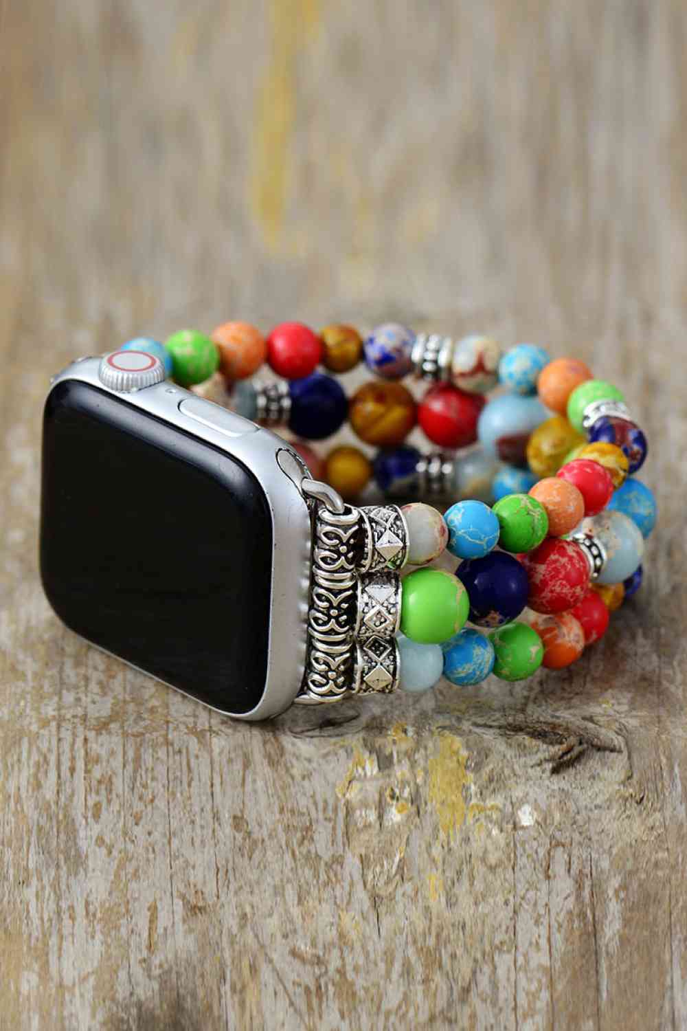 Synthetic Imperial Jasper Beaded Watchband Bracelet - Pahabu