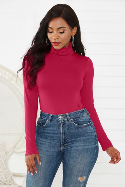 Turtleneck Long Sleeve Bodysuit - Pahabu - Women's Clothing & Shop