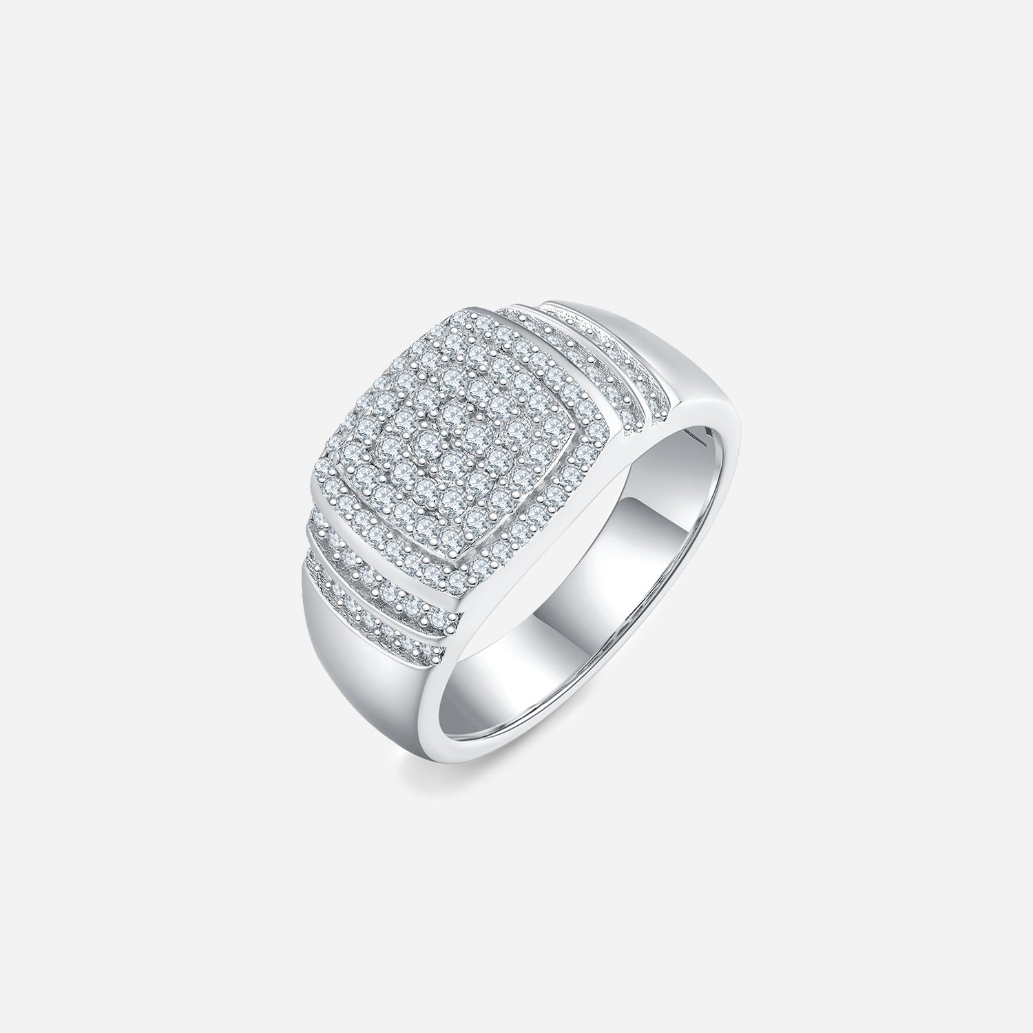 Moissanite 925 Sterling Silver Ring - Pahabu - Women's Clothing & Shop