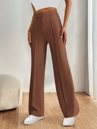 High Waist Wide Leg Pants - Pahabu - Women's Clothing & Shop