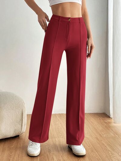 High Waist Wide Leg Pants - Pahabu - Women's Clothing & Shop