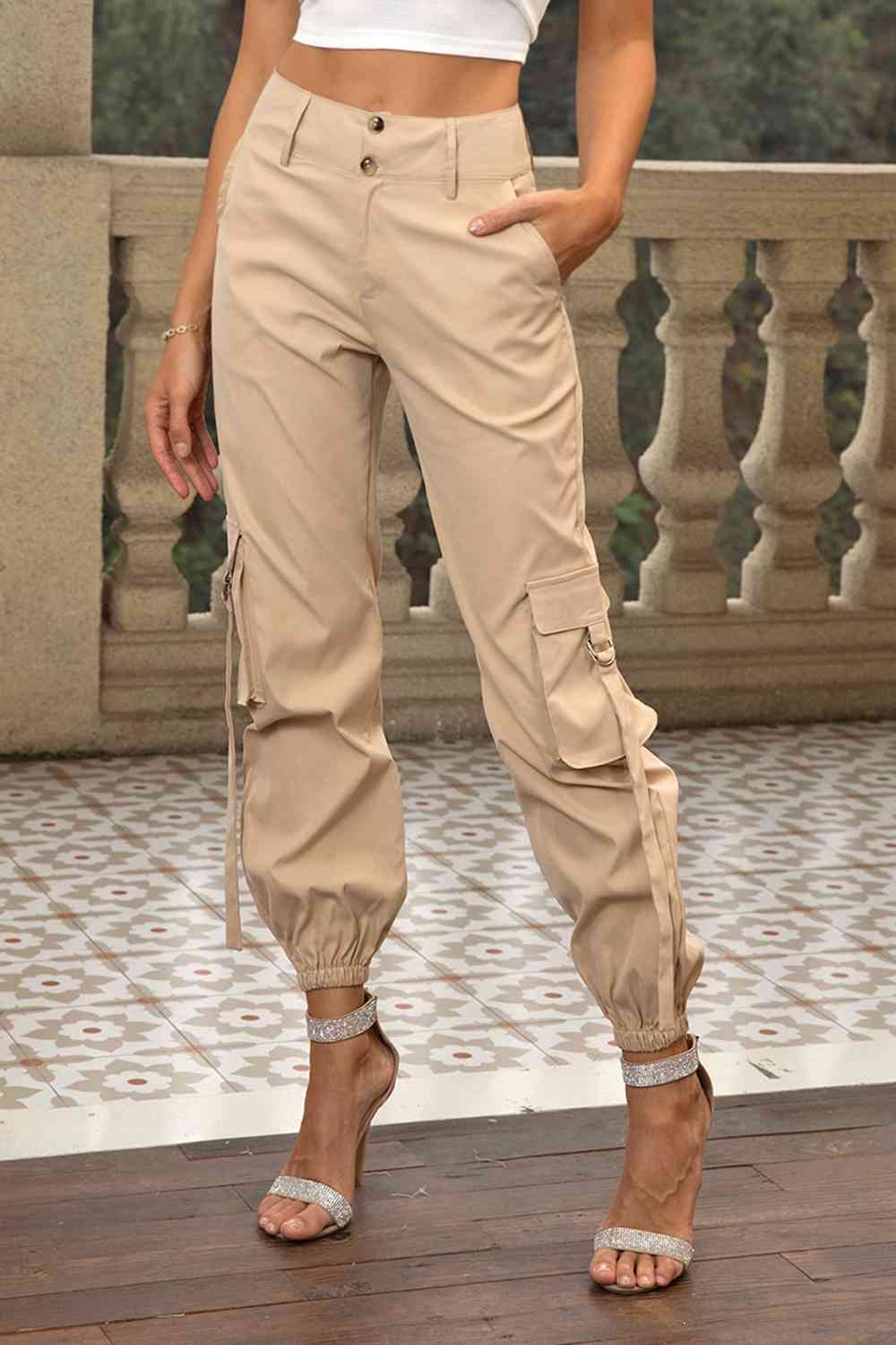 High Waist Cargo Pants - Pahabu - Women's Clothing & Shop