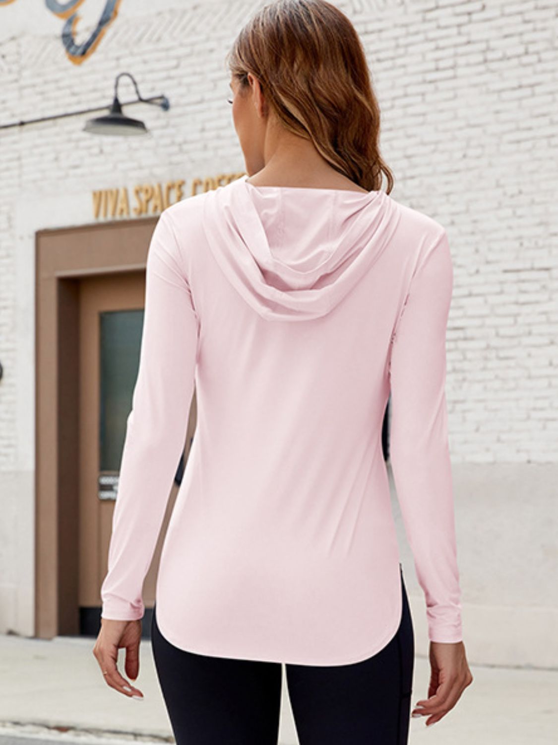 Long Sleeve Hooded Active Top - Pahabu - Women's Clothing & Shop