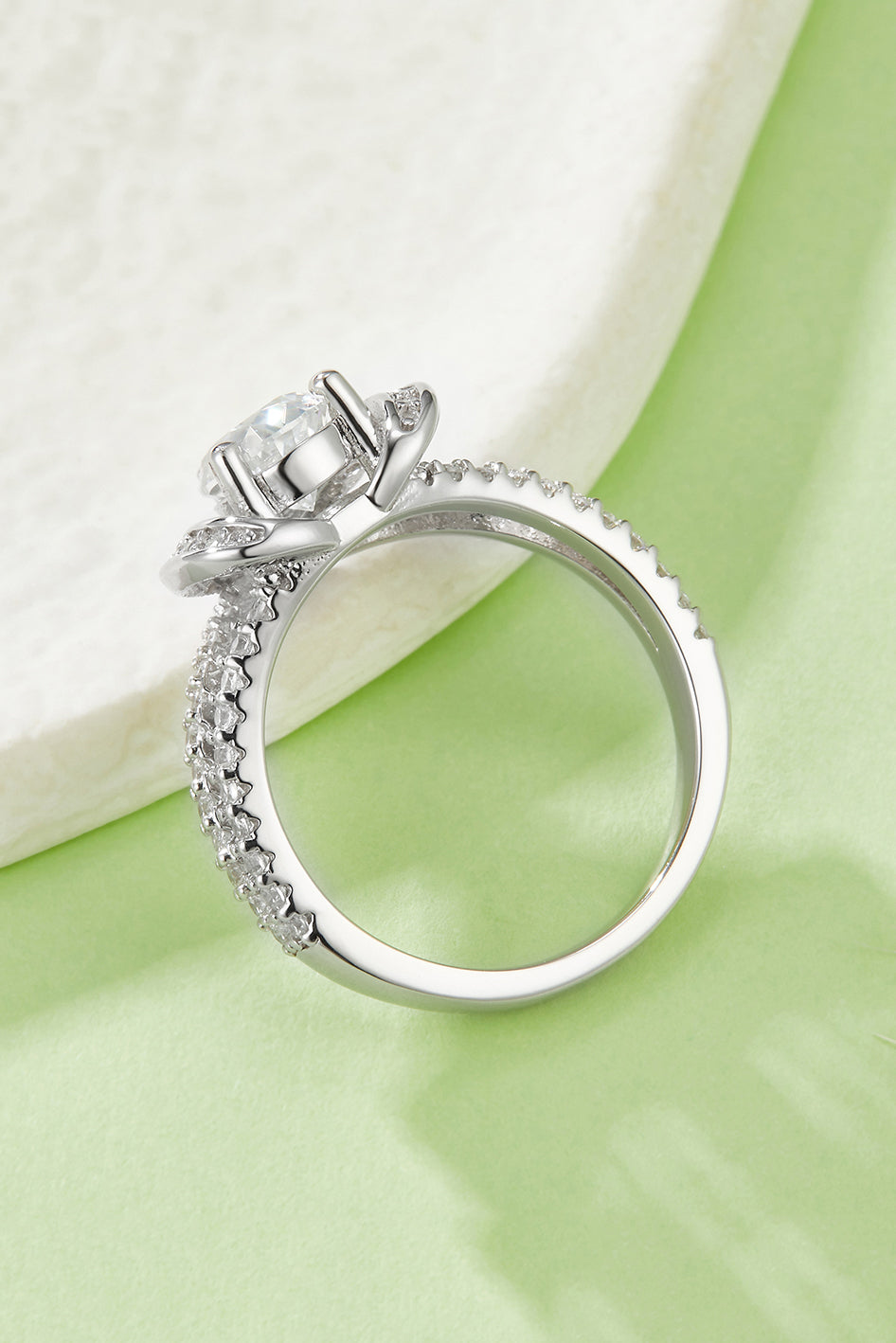 1 Carat Moissanite 925 Sterling Silver Heart Ring - Pahabu - Women's Clothing & Shop