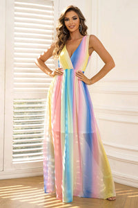 Surplice Neck Sleeveless Maxi Dress - Pahabu - Women's Clothing & Shop
