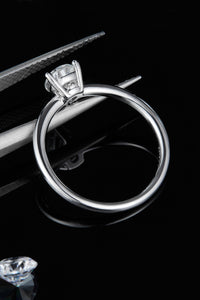 1 Carat Moissanite 925 Sterling Silver Solitaire Ring - Pahabu - Women's Clothing & Shop