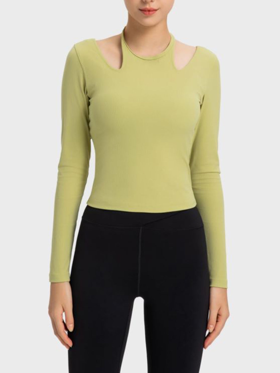 Millennia Halter Neck Long Sleeve Sporty Top - Pahabu - Women's Clothing & Shop