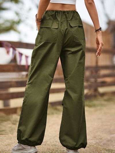 Drawstring Joggers with Pockets - Pahabu - Women's Clothing & Shop