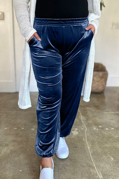 FAM-FAM Pocketed Elastic Waist Joggers - Pahabu - Women's Clothing & Shop