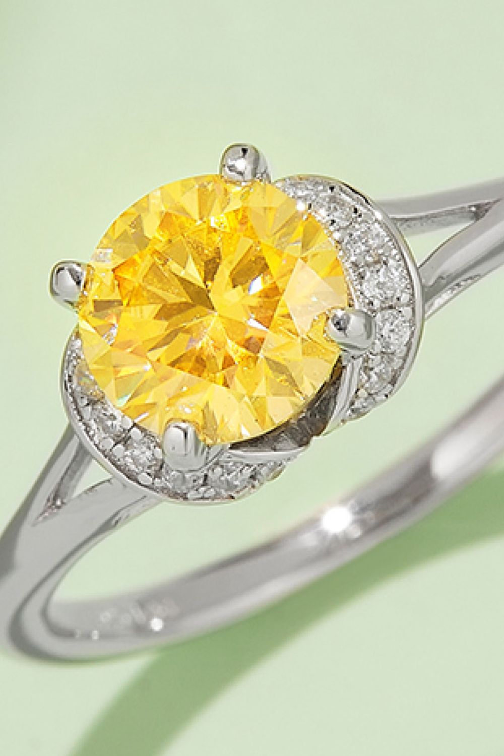 1 Carat Moissanite 4-Prong 925 Sterling Silver Ring - Pahabu - Women's Clothing & Shop