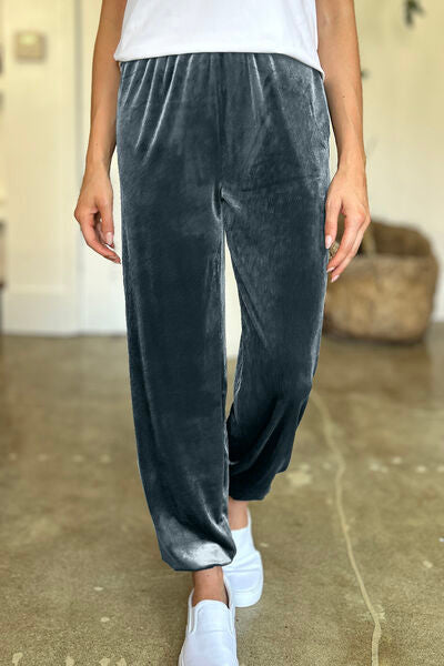 FAM-FAM Pocketed Elastic Waist Joggers - Pahabu - Women's Clothing & Shop