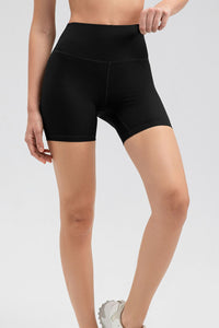 Wide Waistband Slim Fit Sports Shorts - Pahabu - Women's Clothing & Shop