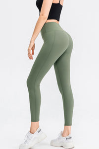 Wide Waistband Slim Fit Long Sports Pants - Pahabu - Women's Clothing & Shop