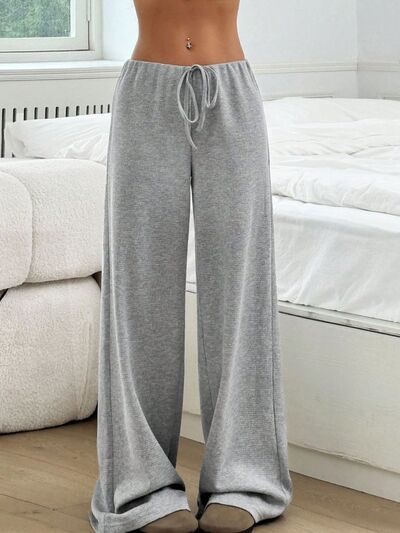 Tied Striped Wide Leg Pants - Pahabu - Women's Clothing & Shop