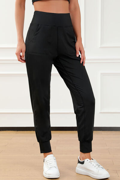 High Waist Joggers with Pockets - Pahabu - Women's Clothing & Shop