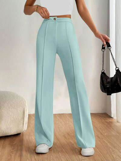 High Waist Wide Leg Pants - Pahabu - Women's Clothing & Shop