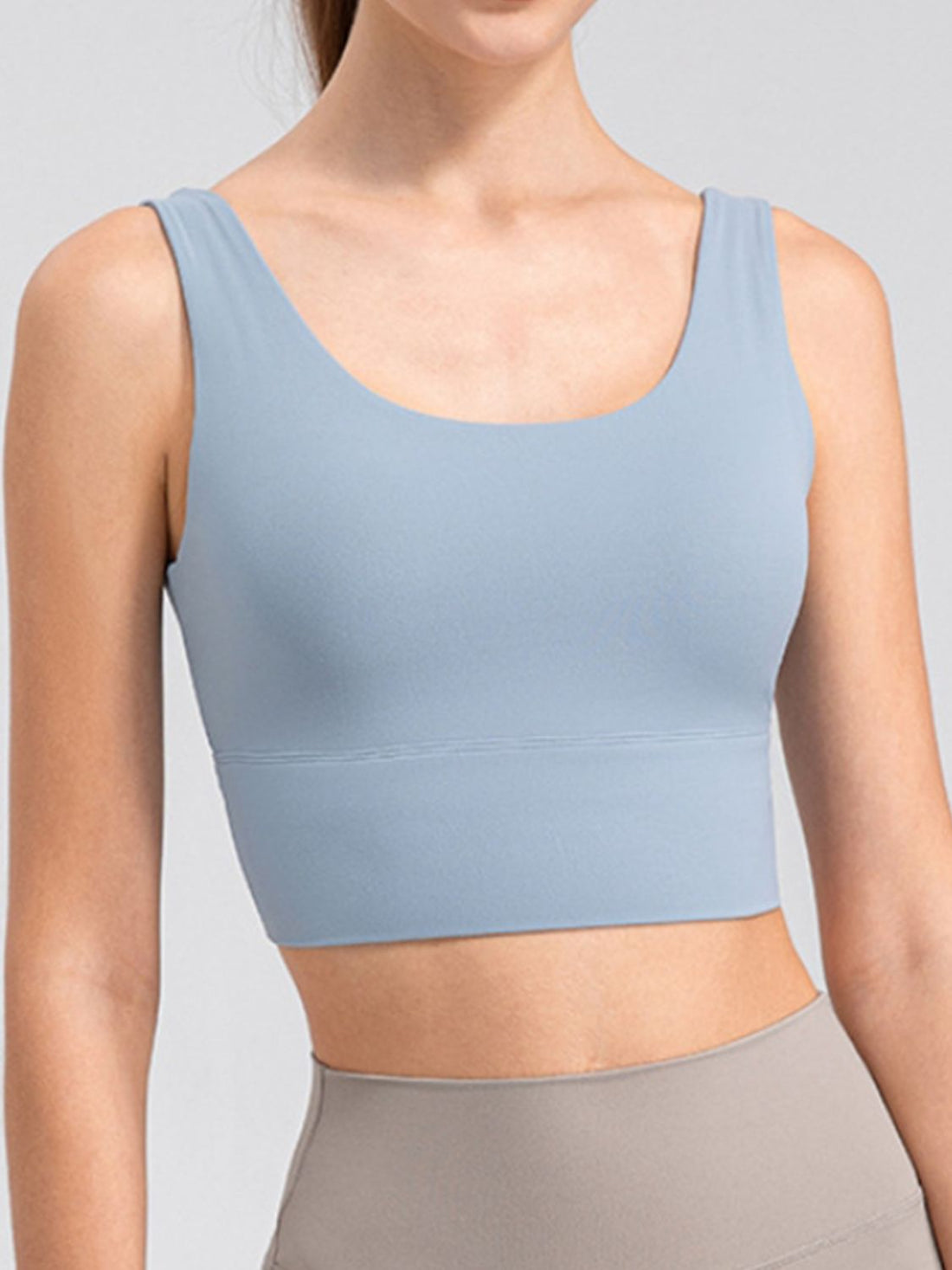 Scoop Neck Wide Strap Active Tank - Pahabu - Women's Clothing & Shop