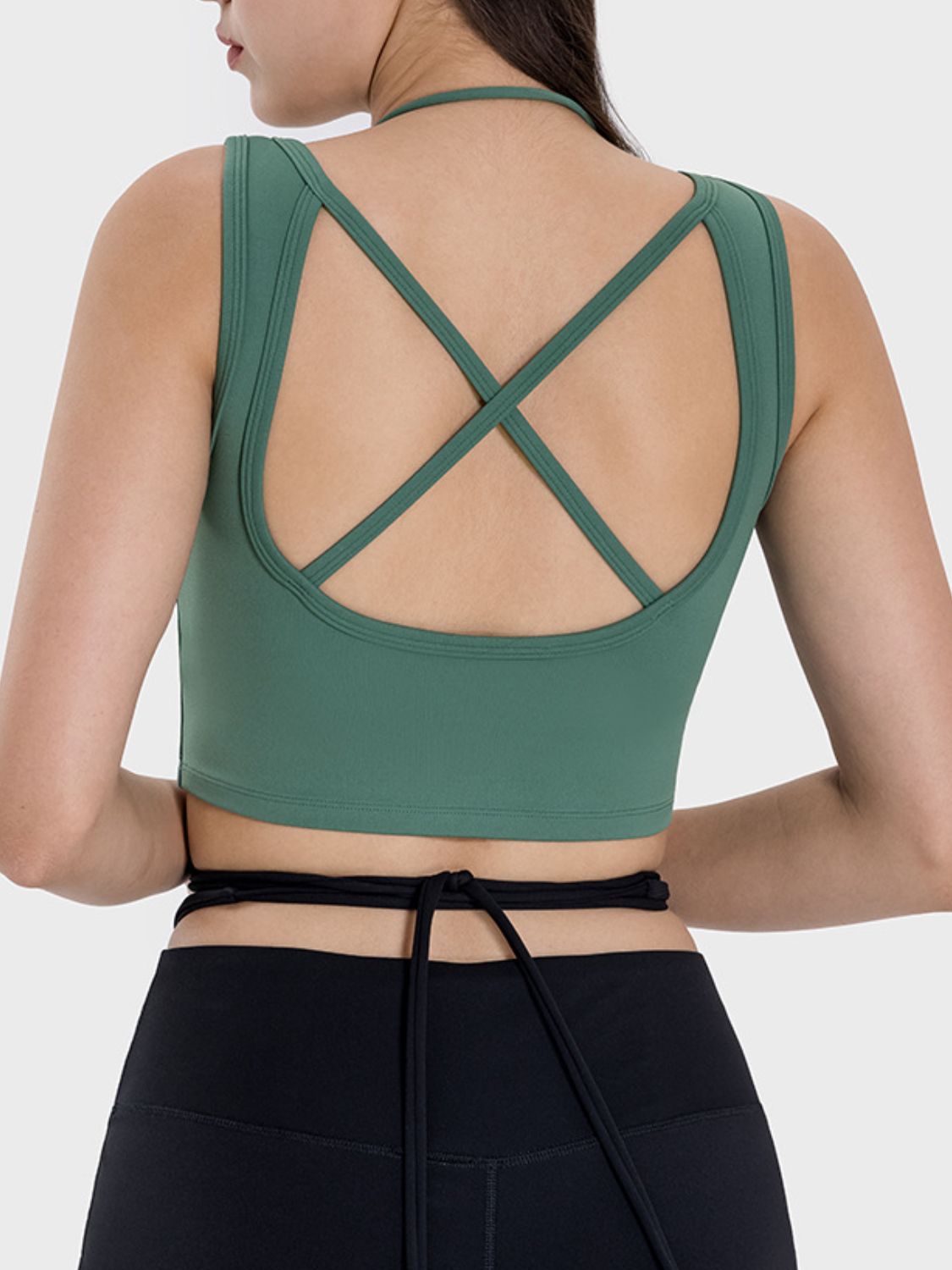 Millennia Crisscross Square Neck Active Tank - Pahabu - Women's Clothing & Shop