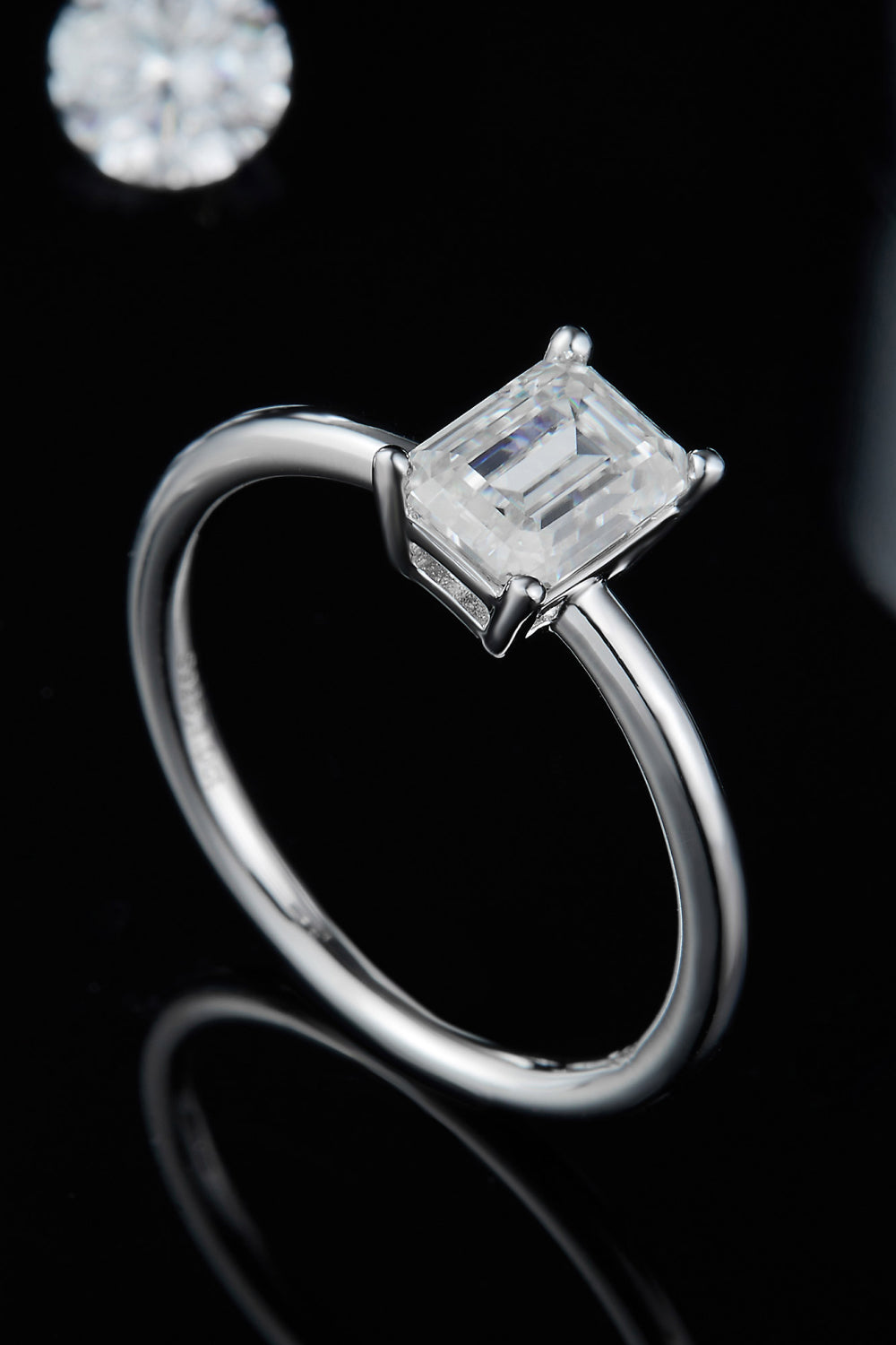 1 Carat Moissanite 925 Sterling Silver Solitaire Ring - Pahabu - Women's Clothing & Shop
