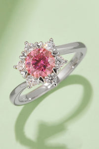 1 Carat Moissanite 925 Sterling Silver Cluster Ring - Pahabu - Women's Clothing & Shop