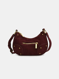 Suede Adjustable Strap Shoulder Bag - Pahabu - Women's Clothing & Shop