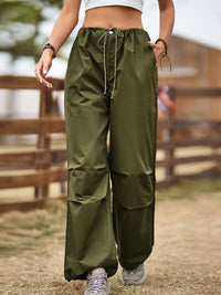 Drawstring Joggers with Pockets - Pahabu - Women's Clothing & Shop