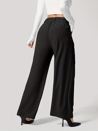 Wide Leg Pants with Pockets - Pahabu - Women's Clothing & Shop