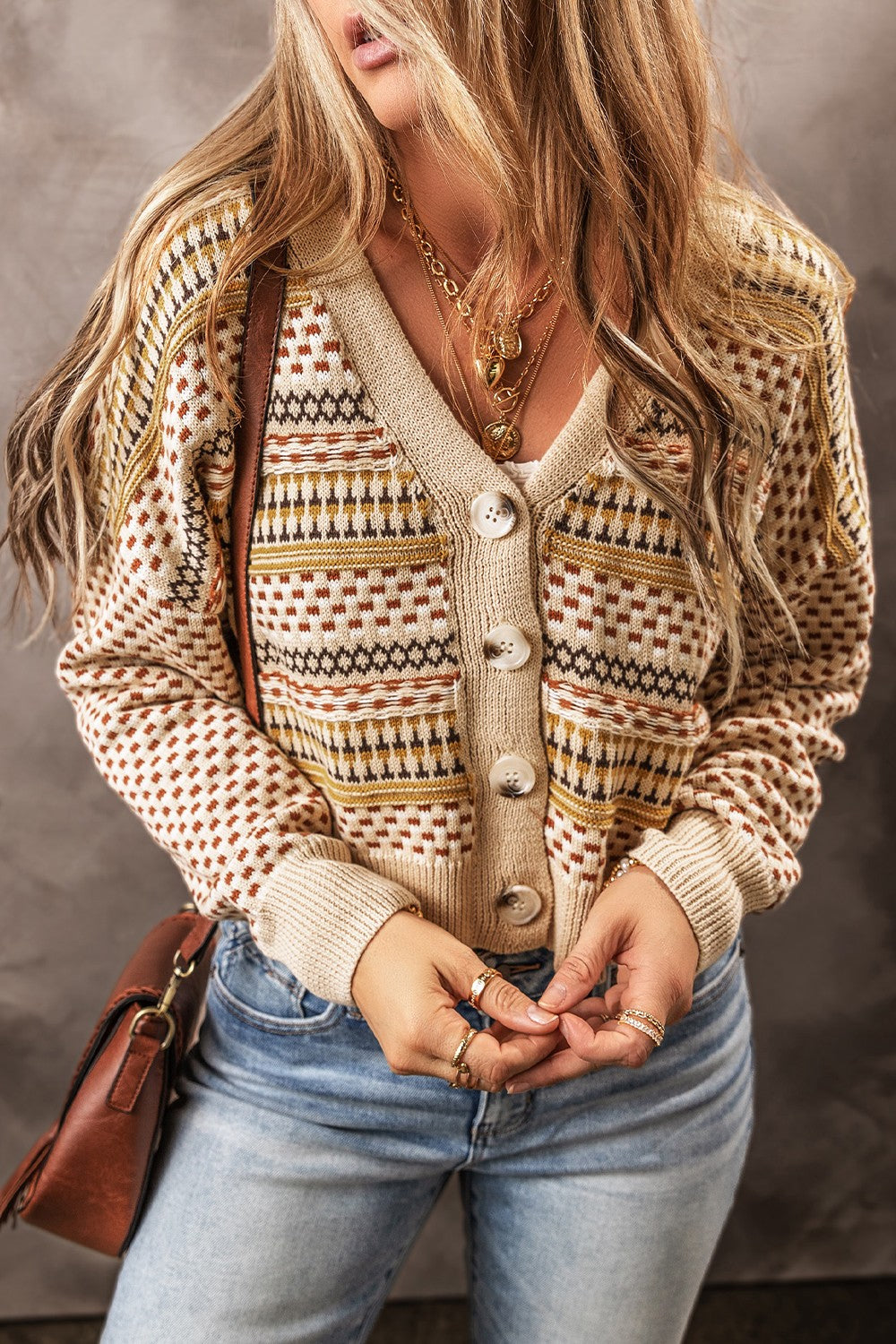 Button Up Long Sleeve Cardigan - Pahabu - Women's Clothing & Shop