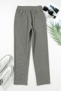 Drawstring Straight Pants with Pockets - Pahabu - Women's Clothing & Shop