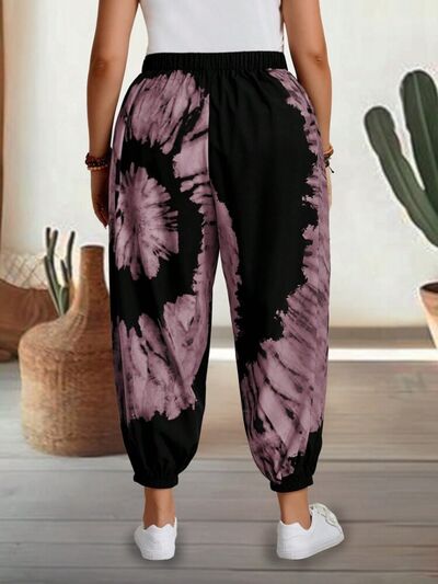 Tie-Dye Elastic Waist Pants - Pahabu - Women's Clothing & Shop
