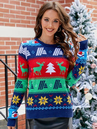 Christmas Round Neck Sweater - Pahabu - Women's Clothing & Shop