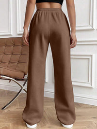 Drawstring Elastic Waist Pants with Pockets - Pahabu - Women's Clothing & Shop