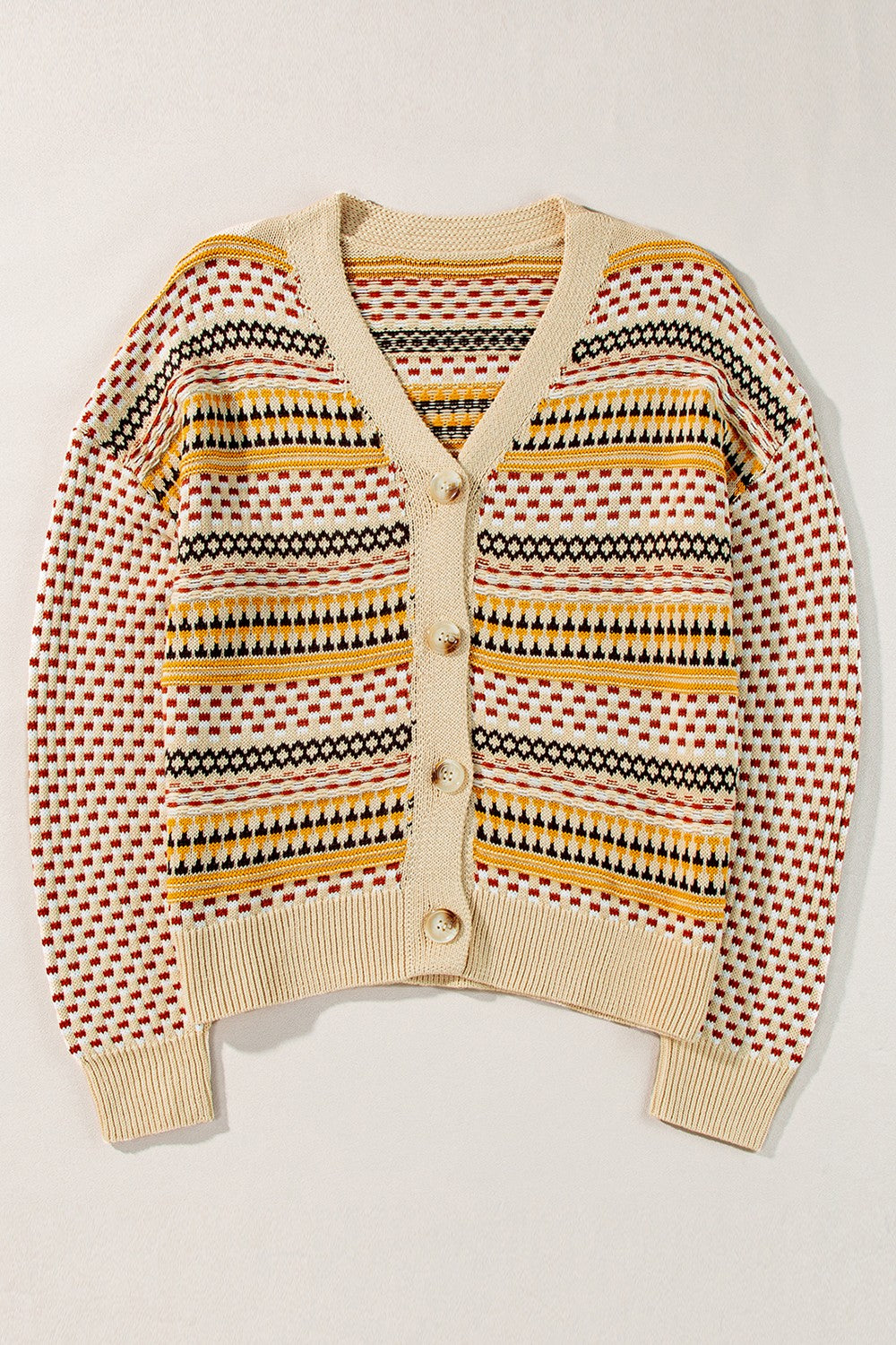 Button Up Long Sleeve Cardigan - Pahabu - Women's Clothing & Shop