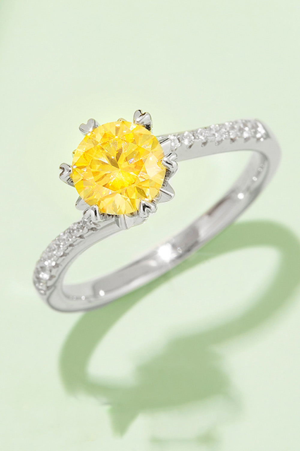 1 Carat Moissanite 925 Sterling Silver Ring - Pahabu - Women's Clothing & Shop