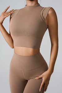 Mock Neck Active Tank - Pahabu - Women's Clothing & Shop