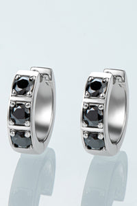 Inlaid Moissanite Huggie Earrings - Pahabu - Women's Clothing & Shop