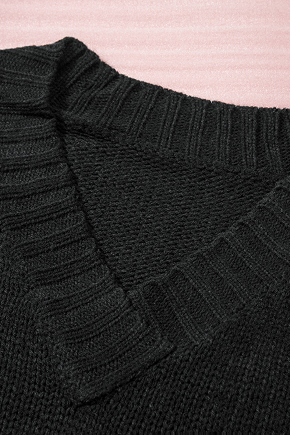 V-Neck Dropped Shoulder Sweater - Pahabu - Women's Clothing & Shop