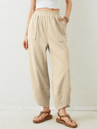Lovelet Elastic Waist Wide Leg Pants - Pahabu - Women's Clothing & Shop