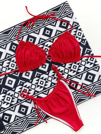 Frill Trill Halter Neck Bikini Set - Pahabu - Women's Clothing & Shop