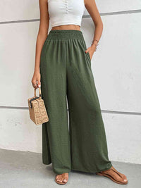 Perfee Wide Waistband Relax Fit Long Pants - Pahabu - Women's Clothing & Shop