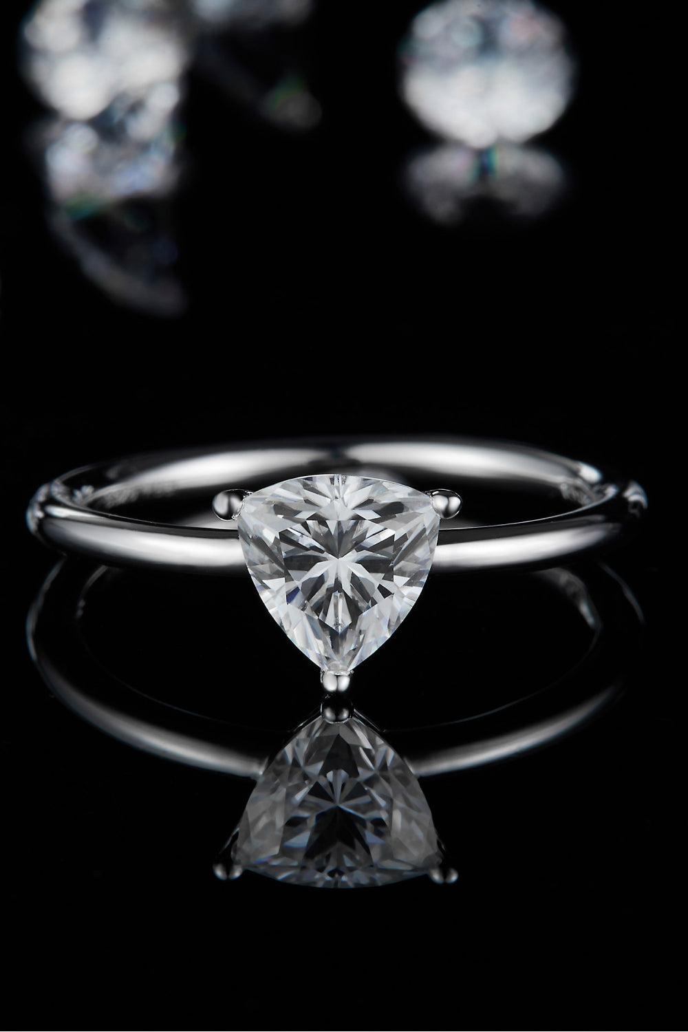 1 Carat Moissanite 925 Sterling Silver Solitaire Ring - Pahabu - Women's Clothing & Shop