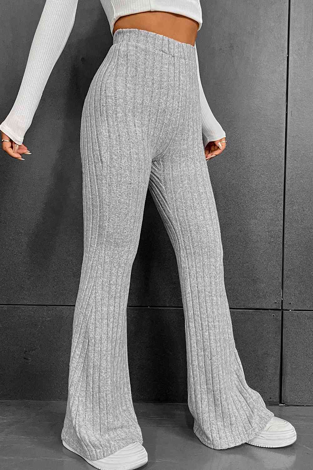 Ribbed Long Pants - Pahabu - Women's Clothing & Shop