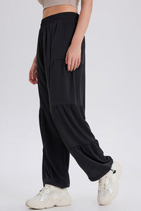 Basic Bae Drawstring Elastic Waist Ruched Joggers - Pahabu - Women's Clothing & Shop