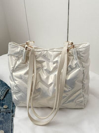 Textured Polyester Shoulder Bag - Pahabu - Women's Clothing & Shop