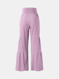 Tied Ruched Wide Leg Pants - Pahabu - Women's Clothing & Shop