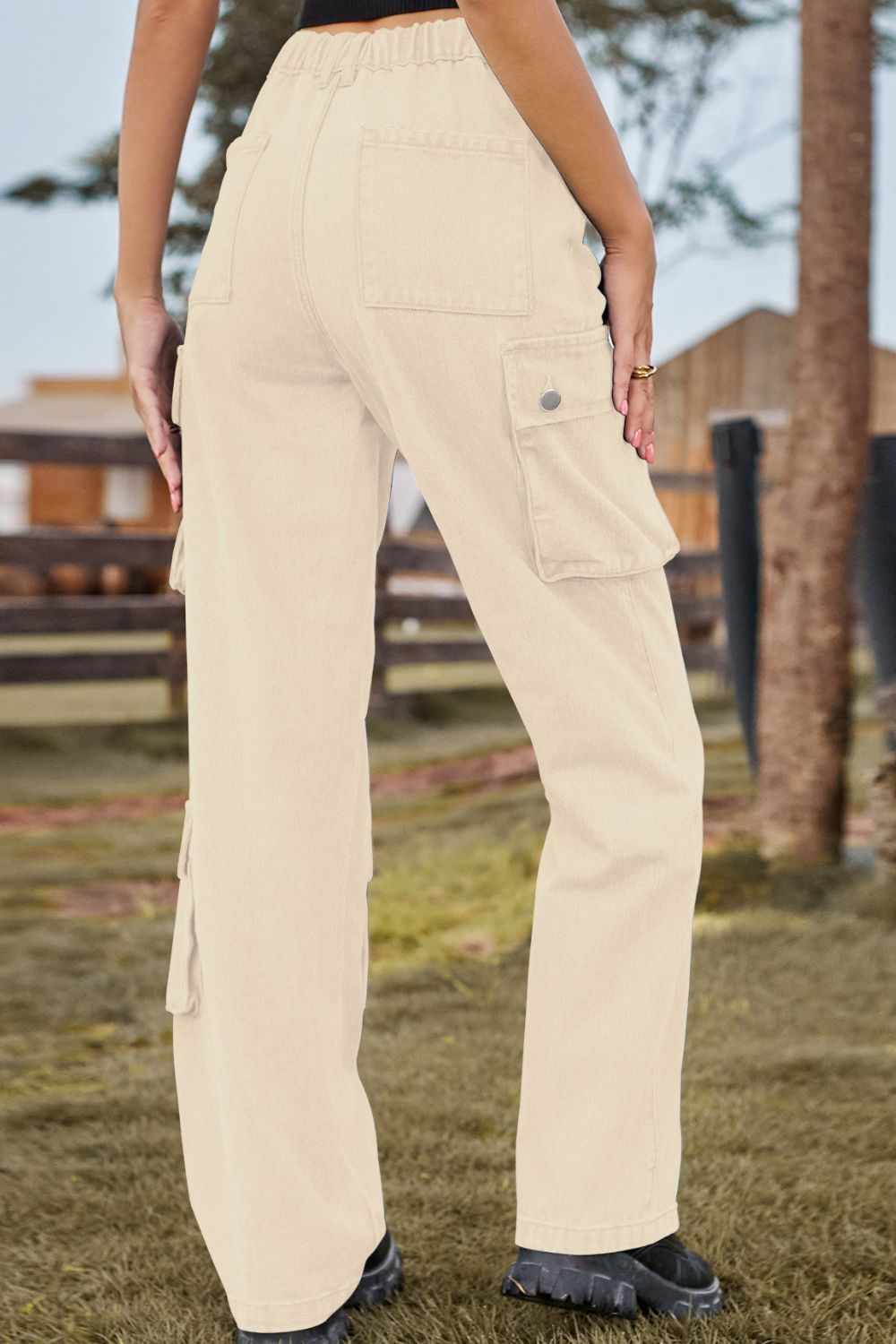 Loose Fit Long Jeans with Pockets - Pahabu - Women's Clothing & Shop
